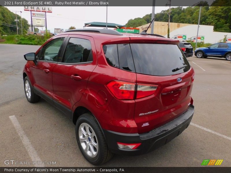 Ruby Red Metallic / Ebony Black 2021 Ford EcoSport SE 4WD