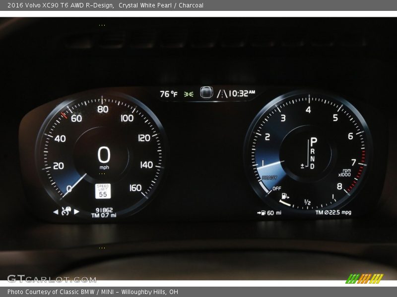  2016 XC90 T6 AWD R-Design T6 AWD R-Design Gauges