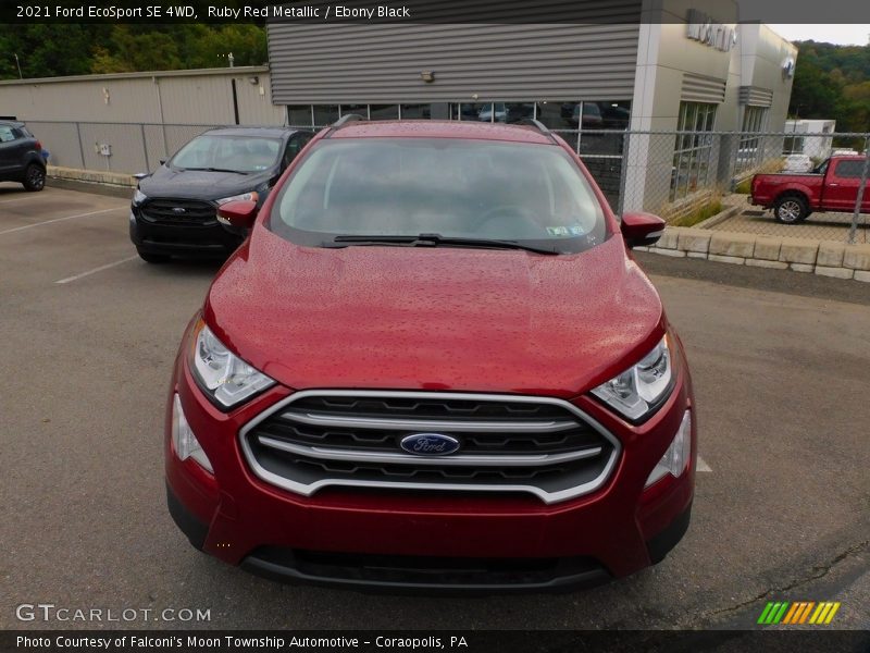 Ruby Red Metallic / Ebony Black 2021 Ford EcoSport SE 4WD