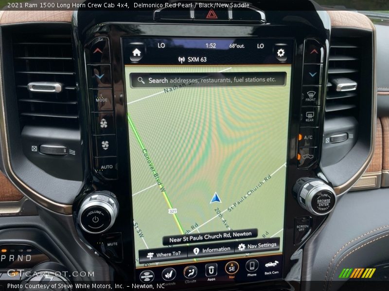 Navigation of 2021 1500 Long Horn Crew Cab 4x4