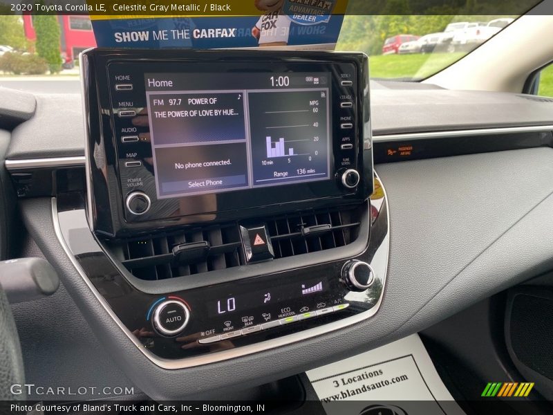 Celestite Gray Metallic / Black 2020 Toyota Corolla LE