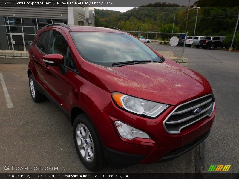 Ruby Red Metallic / Ebony Black 2021 Ford EcoSport SE 4WD
