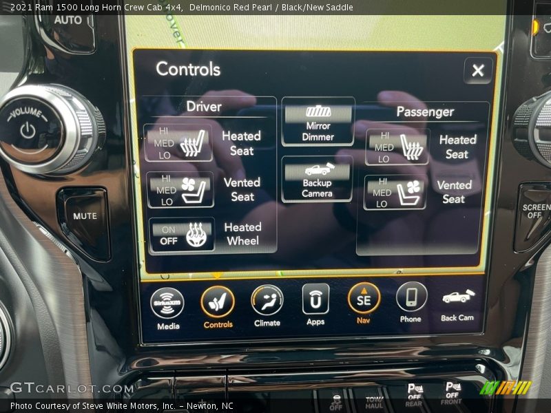 Controls of 2021 1500 Long Horn Crew Cab 4x4