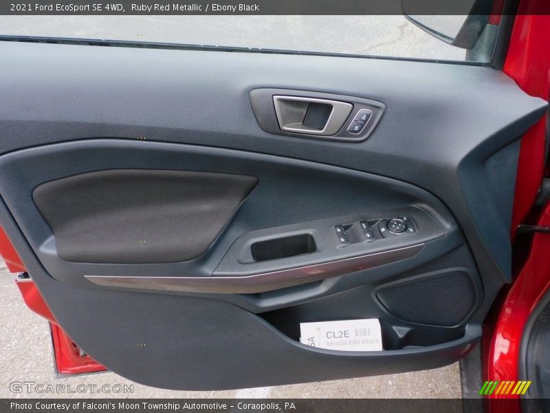 Ruby Red Metallic / Ebony Black 2021 Ford EcoSport SE 4WD