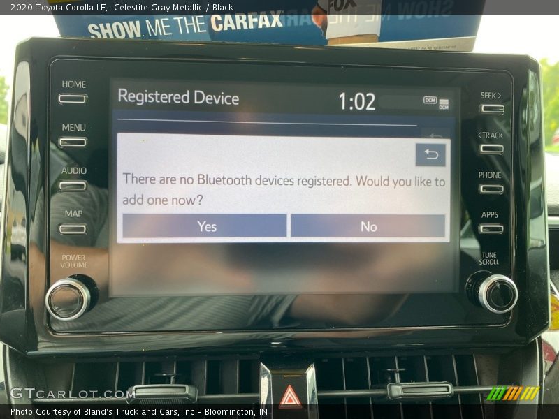 Celestite Gray Metallic / Black 2020 Toyota Corolla LE