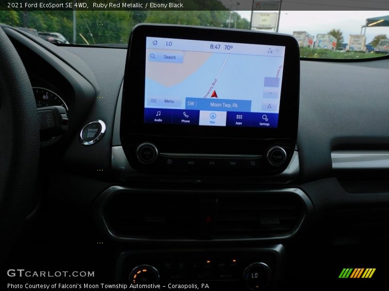 Ruby Red Metallic / Ebony Black 2021 Ford EcoSport SE 4WD