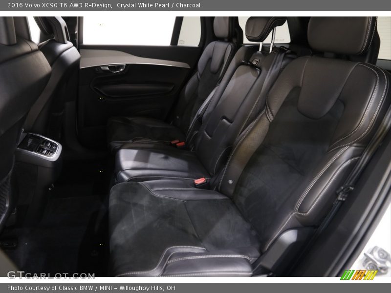 Crystal White Pearl / Charcoal 2016 Volvo XC90 T6 AWD R-Design