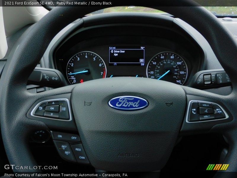 Ruby Red Metallic / Ebony Black 2021 Ford EcoSport SE 4WD