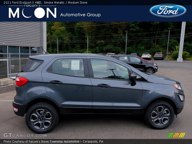 Smoke Metallic / Medium Stone 2021 Ford EcoSport S 4WD