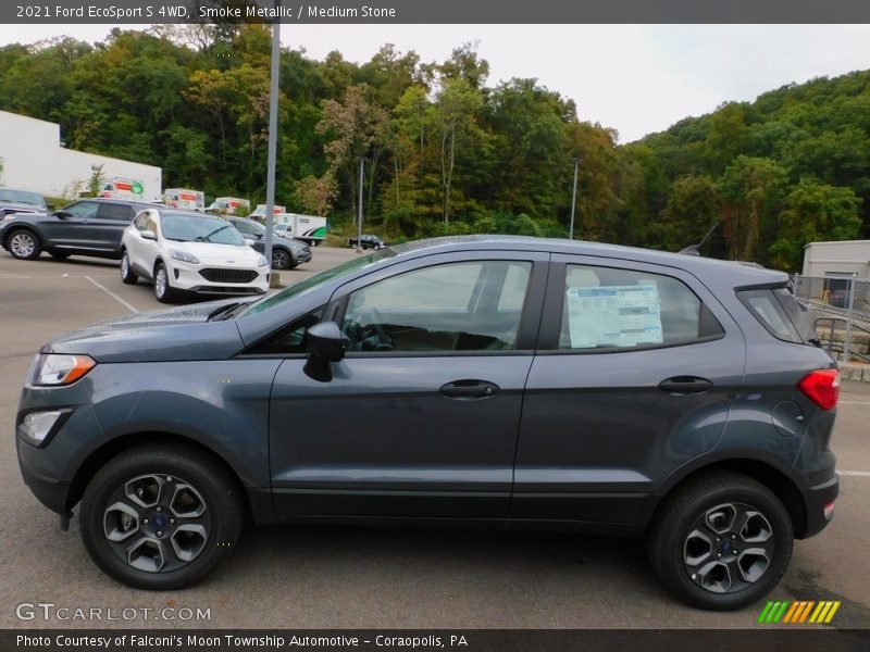 Smoke Metallic / Medium Stone 2021 Ford EcoSport S 4WD