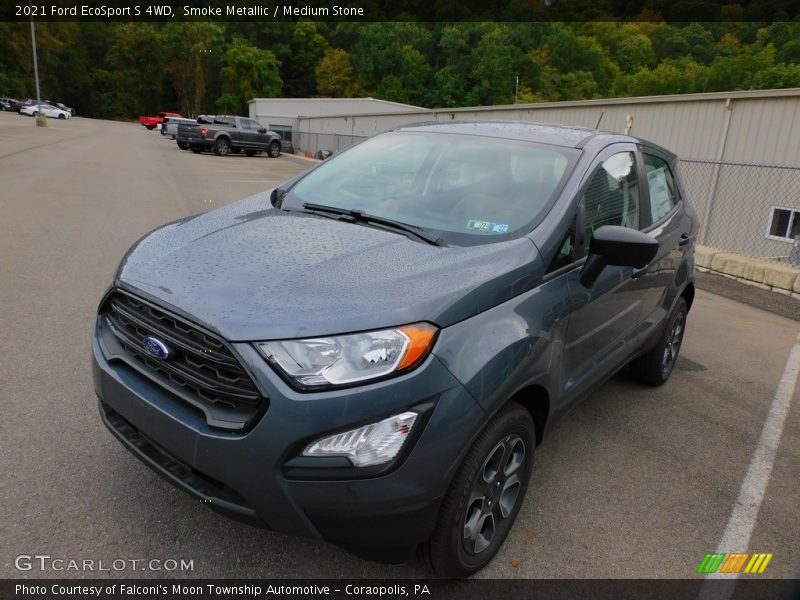 Smoke Metallic / Medium Stone 2021 Ford EcoSport S 4WD