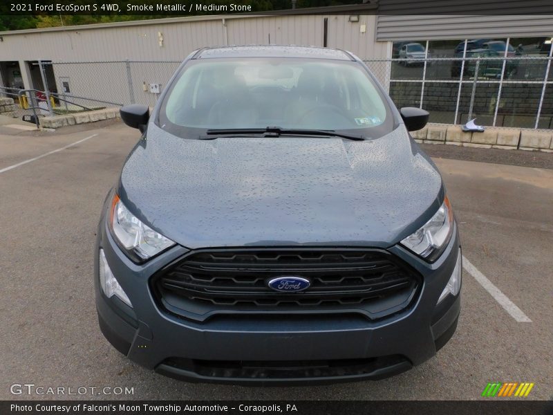 Smoke Metallic / Medium Stone 2021 Ford EcoSport S 4WD