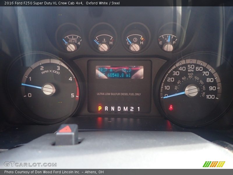 Oxford White / Steel 2016 Ford F250 Super Duty XL Crew Cab 4x4