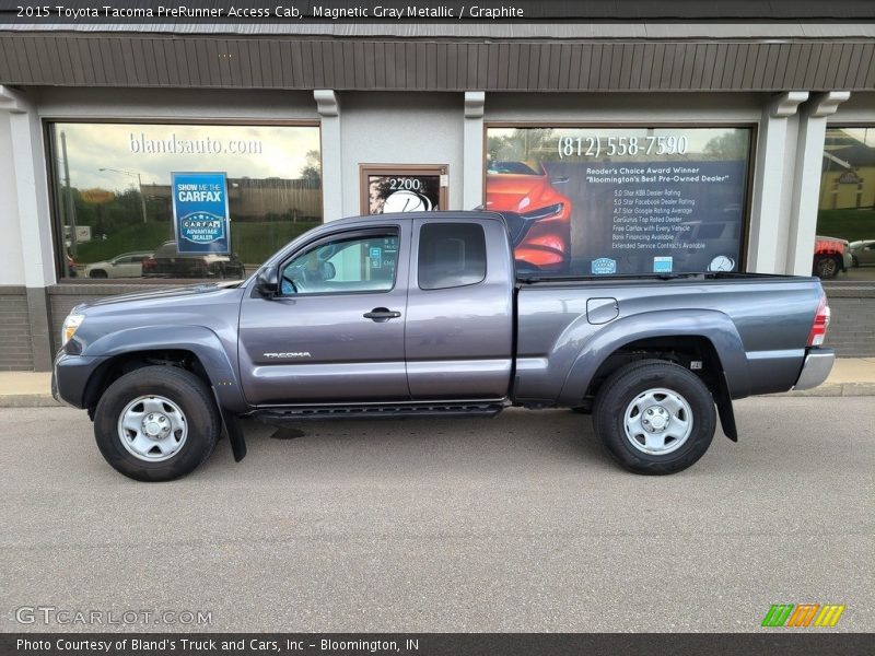 Magnetic Gray Metallic / Graphite 2015 Toyota Tacoma PreRunner Access Cab