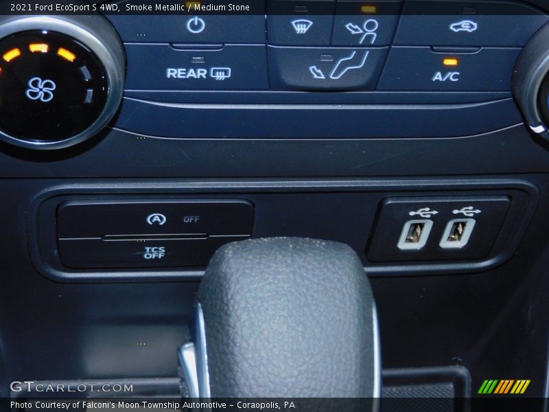 Smoke Metallic / Medium Stone 2021 Ford EcoSport S 4WD