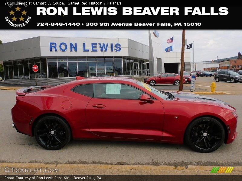 Garnet Red Tintcoat / Kalahari 2016 Chevrolet Camaro SS Coupe