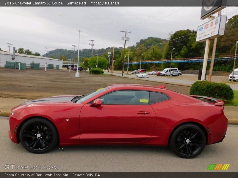 Garnet Red Tintcoat / Kalahari 2016 Chevrolet Camaro SS Coupe