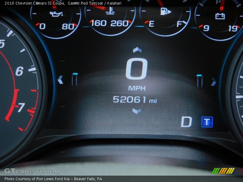 Garnet Red Tintcoat / Kalahari 2016 Chevrolet Camaro SS Coupe