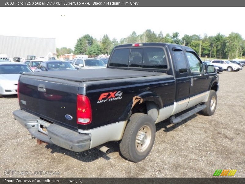Black / Medium Flint Grey 2003 Ford F250 Super Duty XLT SuperCab 4x4
