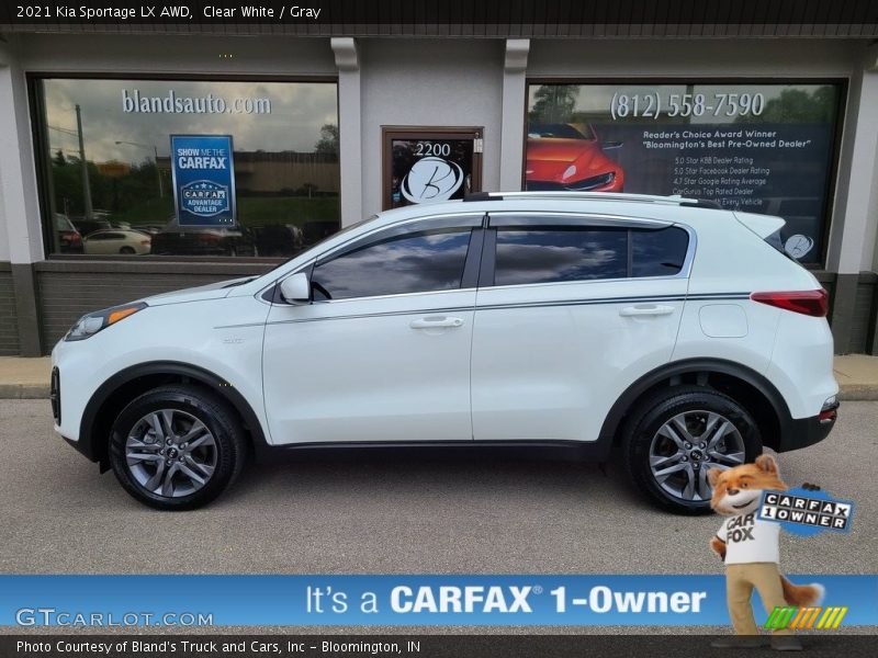 Clear White / Gray 2021 Kia Sportage LX AWD