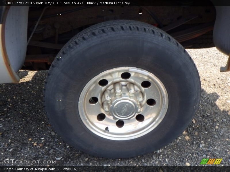Black / Medium Flint Grey 2003 Ford F250 Super Duty XLT SuperCab 4x4