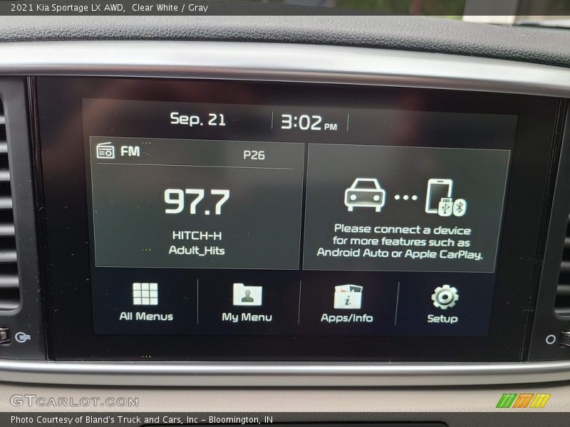 Clear White / Gray 2021 Kia Sportage LX AWD