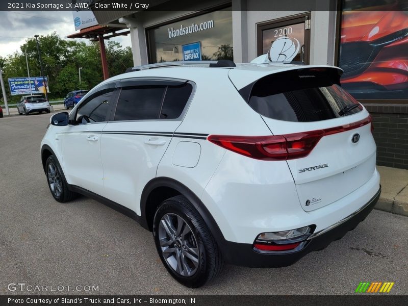 Clear White / Gray 2021 Kia Sportage LX AWD