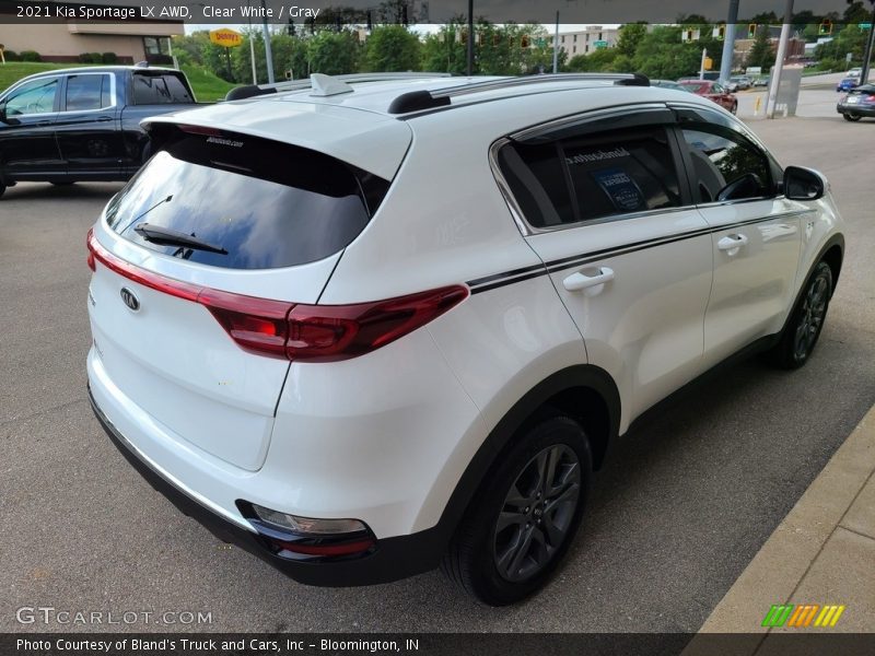 Clear White / Gray 2021 Kia Sportage LX AWD