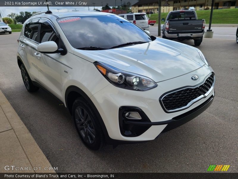 Clear White / Gray 2021 Kia Sportage LX AWD