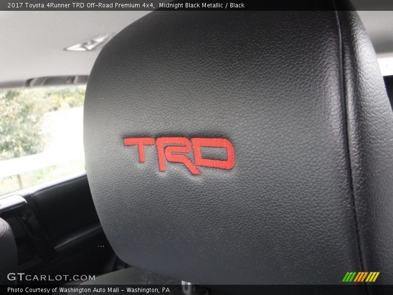 Midnight Black Metallic / Black 2017 Toyota 4Runner TRD Off-Road Premium 4x4