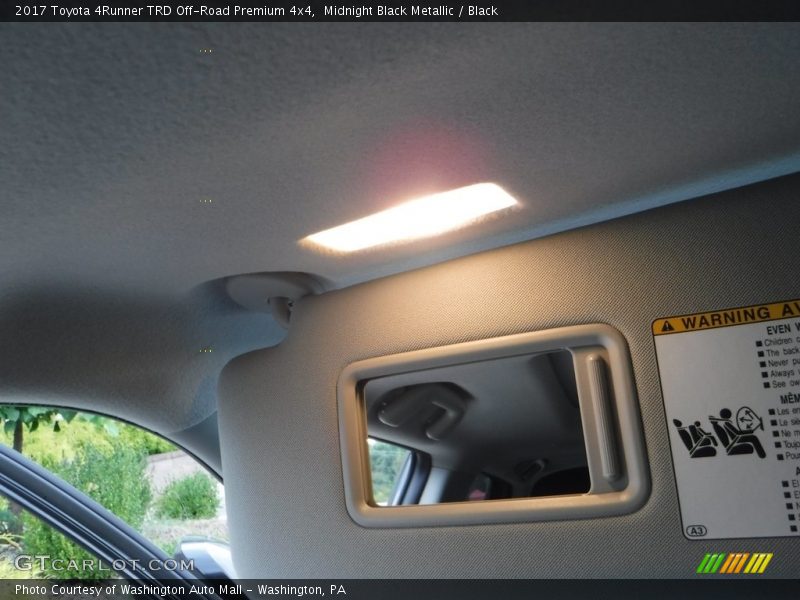 Midnight Black Metallic / Black 2017 Toyota 4Runner TRD Off-Road Premium 4x4