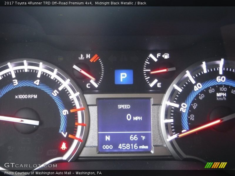 Midnight Black Metallic / Black 2017 Toyota 4Runner TRD Off-Road Premium 4x4