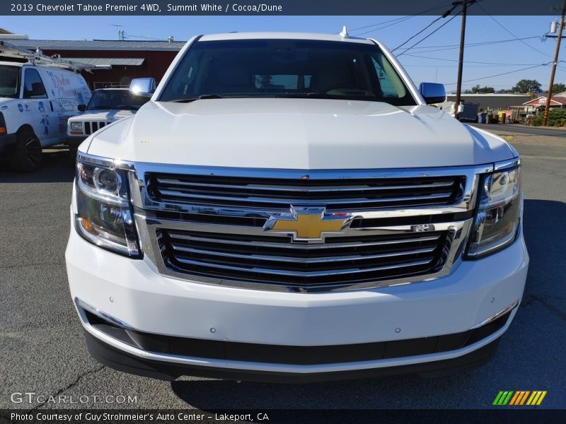 Summit White / Cocoa/Dune 2019 Chevrolet Tahoe Premier 4WD