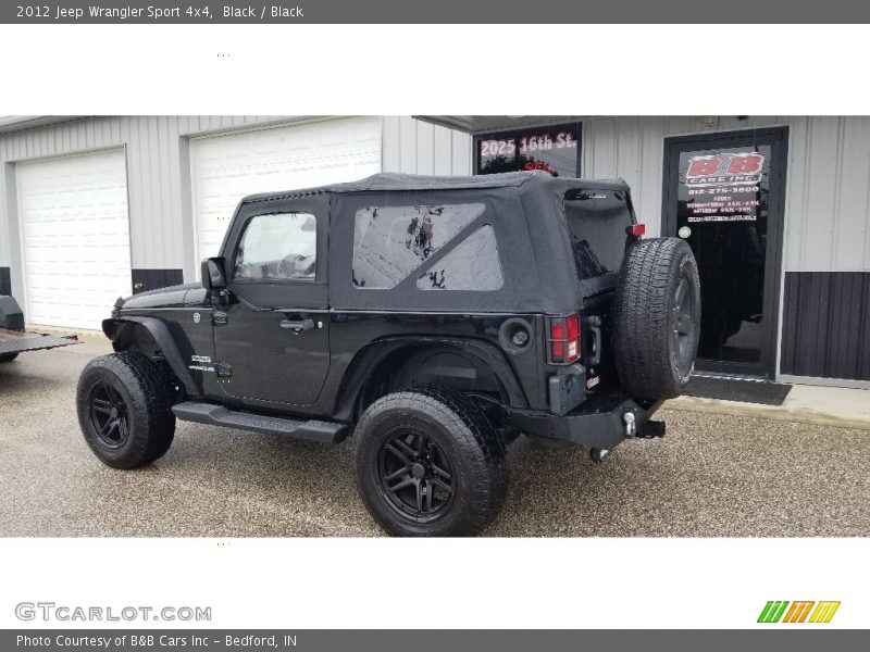 Black / Black 2012 Jeep Wrangler Sport 4x4