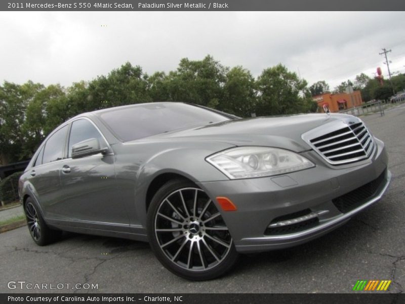 Paladium Silver Metallic / Black 2011 Mercedes-Benz S 550 4Matic Sedan