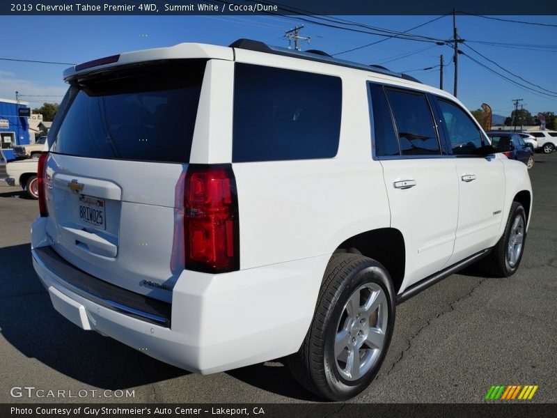 Summit White / Cocoa/Dune 2019 Chevrolet Tahoe Premier 4WD