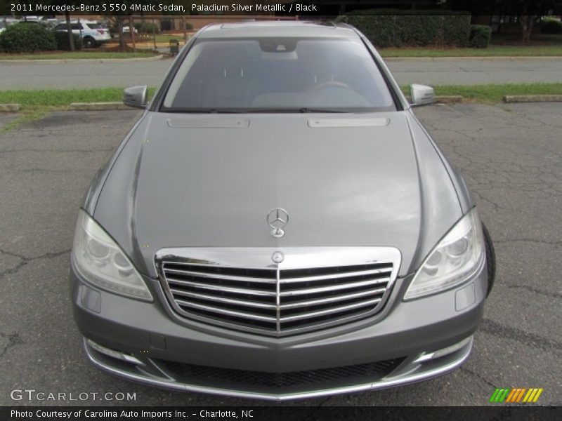 Paladium Silver Metallic / Black 2011 Mercedes-Benz S 550 4Matic Sedan