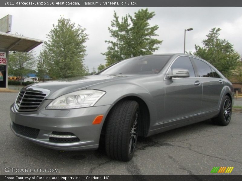 Paladium Silver Metallic / Black 2011 Mercedes-Benz S 550 4Matic Sedan