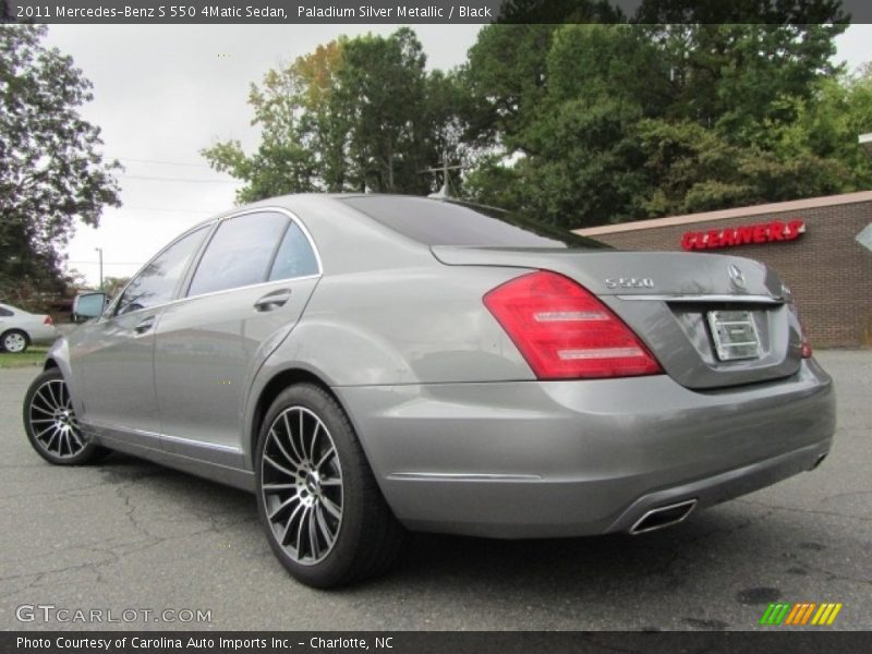 Paladium Silver Metallic / Black 2011 Mercedes-Benz S 550 4Matic Sedan