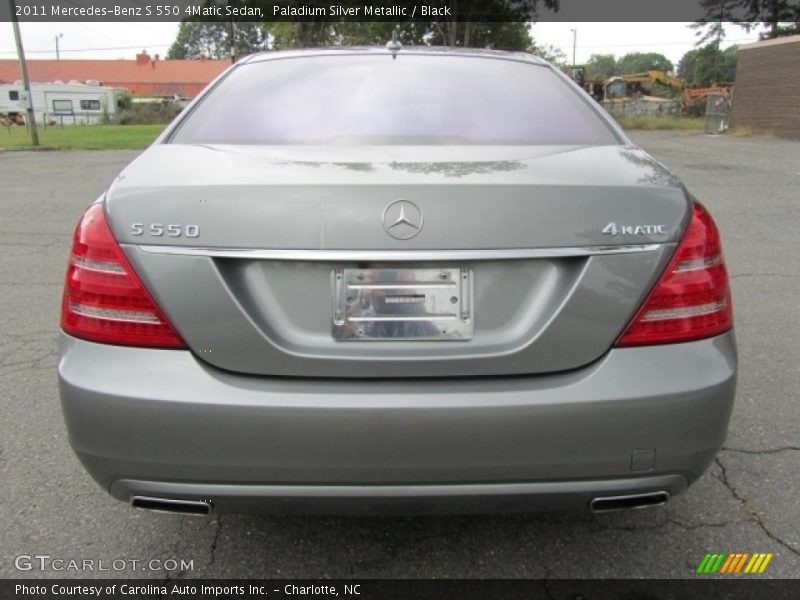 Paladium Silver Metallic / Black 2011 Mercedes-Benz S 550 4Matic Sedan