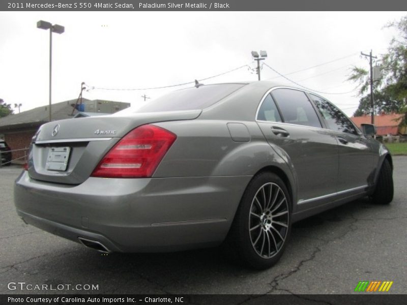 Paladium Silver Metallic / Black 2011 Mercedes-Benz S 550 4Matic Sedan