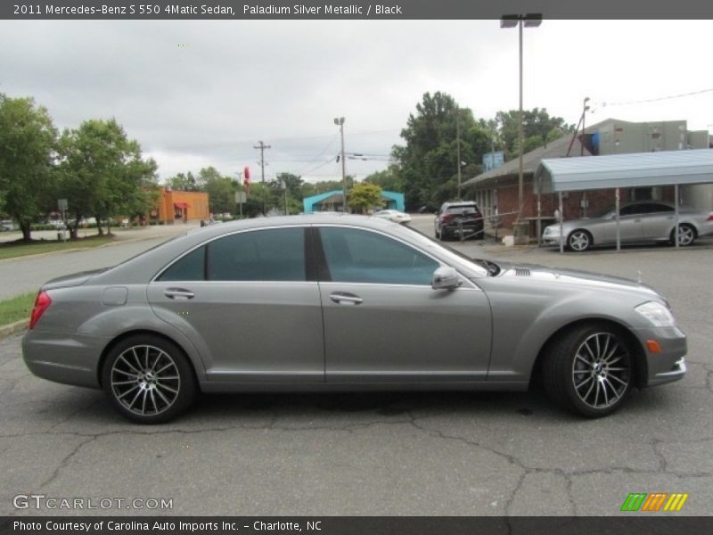 Paladium Silver Metallic / Black 2011 Mercedes-Benz S 550 4Matic Sedan
