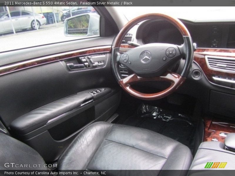 Paladium Silver Metallic / Black 2011 Mercedes-Benz S 550 4Matic Sedan