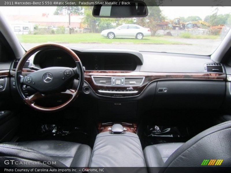 Paladium Silver Metallic / Black 2011 Mercedes-Benz S 550 4Matic Sedan