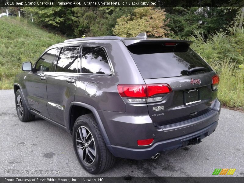 Granite Crystal Metallic / Black/Ruby Red 2018 Jeep Grand Cherokee Trailhawk 4x4