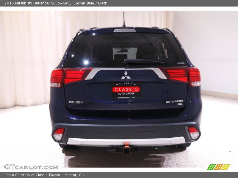Cosmic Blue / Black 2016 Mitsubishi Outlander SEL S-AWC