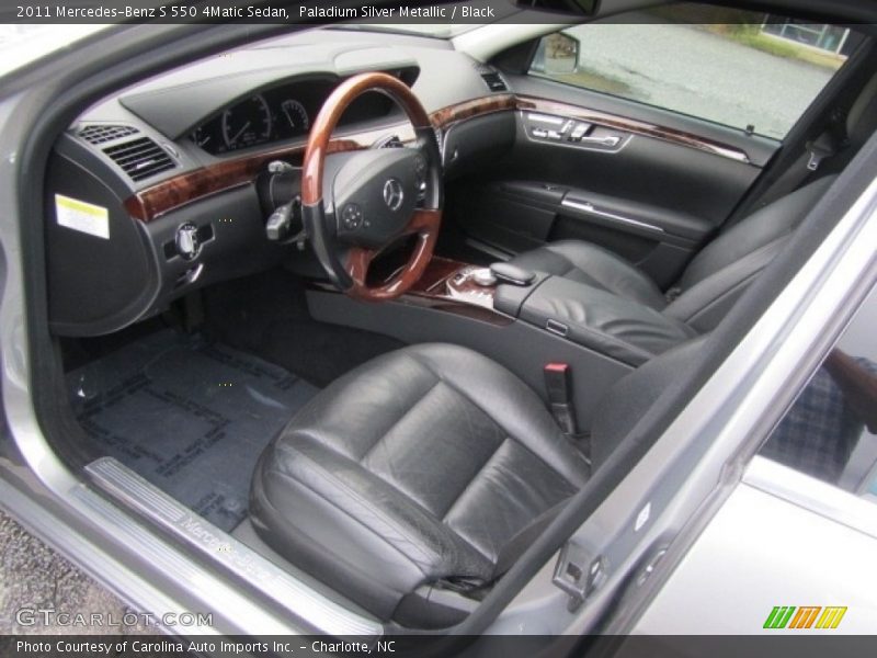 Paladium Silver Metallic / Black 2011 Mercedes-Benz S 550 4Matic Sedan