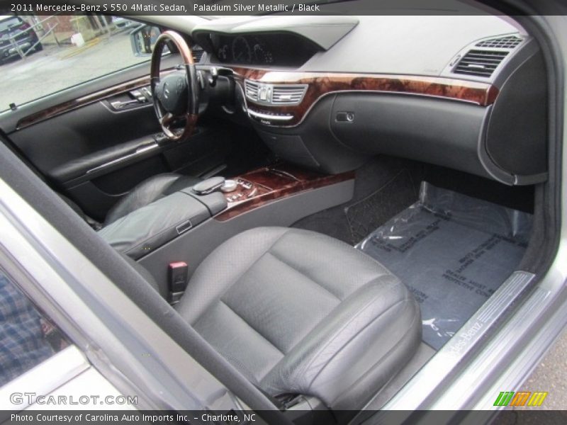 Paladium Silver Metallic / Black 2011 Mercedes-Benz S 550 4Matic Sedan