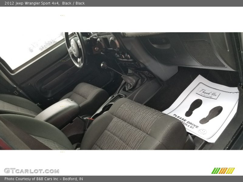Black / Black 2012 Jeep Wrangler Sport 4x4