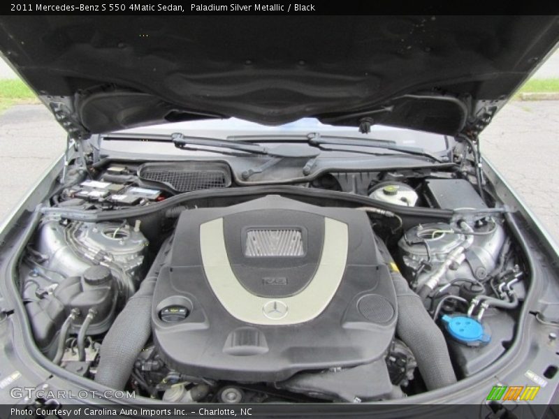 Paladium Silver Metallic / Black 2011 Mercedes-Benz S 550 4Matic Sedan